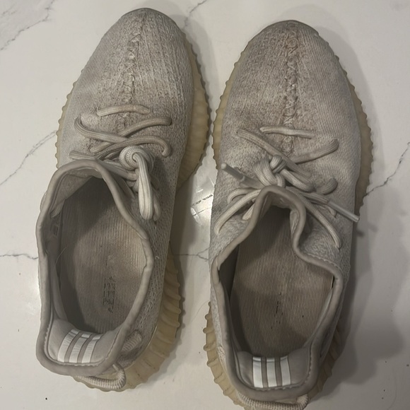 Yeezy Boost Triple Cream/White Sneakers - Picture 2 of 2